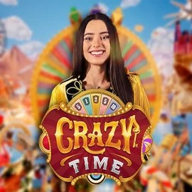 Crazy Time logo by Evolution at Napoleon CasinoCrazy Time