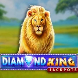 Diamond King Jackpots logo by SpinPlay Games at Napoleon Casino