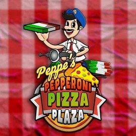 Peppe’s Pepperoni Pizza Plaza logo by Pragmatic Play at Napoleon Casino