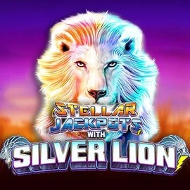 Stellar Jackpots with Silver Lion slot visual from Lightning Box Game available on napoleoncasino.de